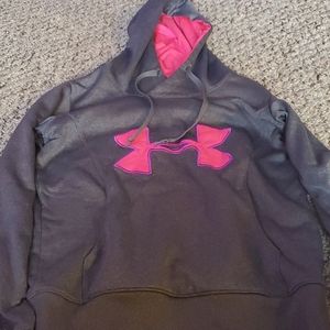 Grey athletic pullover sweatshirt